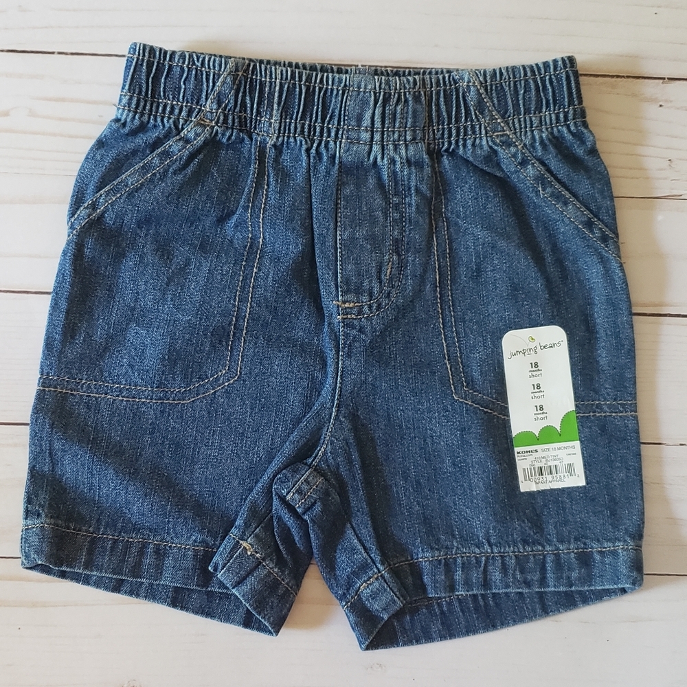 Jumping Beans boys jean shorts - 18 months